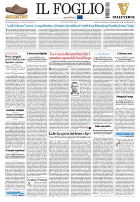 Cover of Il Foglio Quotidiano