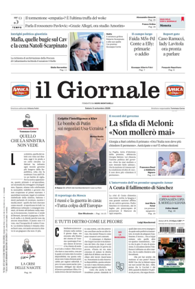 Cover of Il Giornale (Italy)