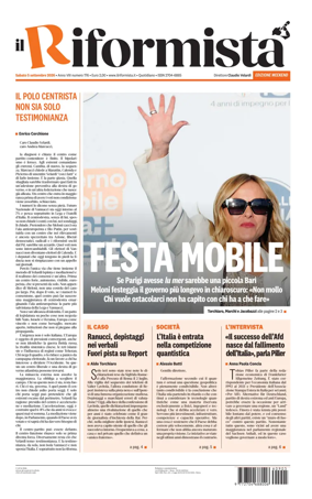 Cover of Il Riformista (Italy)