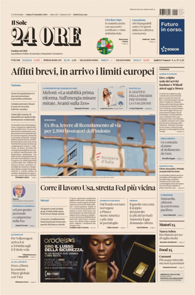 Cover of Il Sole 24 Ore