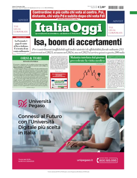 Cover of ItaliaOggi