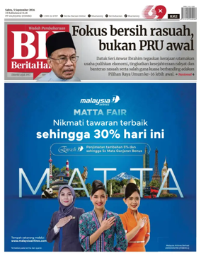 Cover of Berita Harian