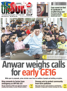 Cover of The Sun (Malaysia)