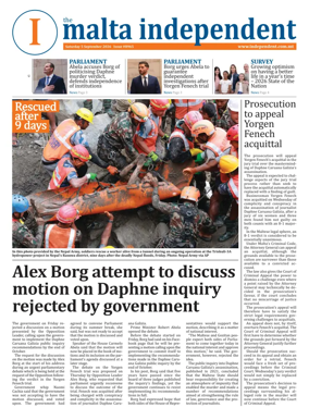 Cover of Malta Independent