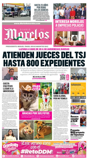 Cover of Diario de Morelos