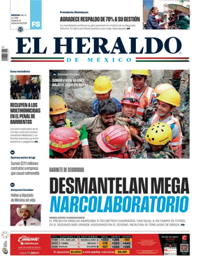 Cover of El Heraldo de Mexico