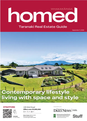 Cover of Homed Taranaki Daily News