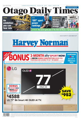 Cover of Otago Daily Times