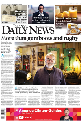 Cover of Taranaki Daily News