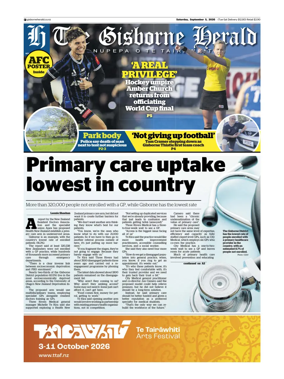 Cover of The Gisborne Herald (Saturday edition)