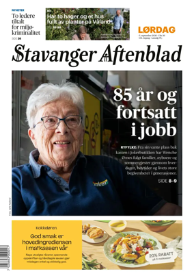 Cover of Stavanger Aftenblad