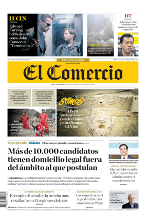 Cover of Diario El Comercio
