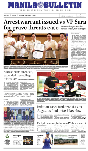 Cover of Manila Bulletin