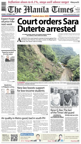 Cover of The Manila Times