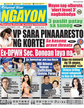 Cover of Pilipino Star Ngayon