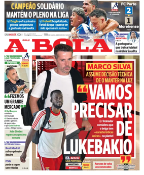 Cover of A BOLA (Portuguese)