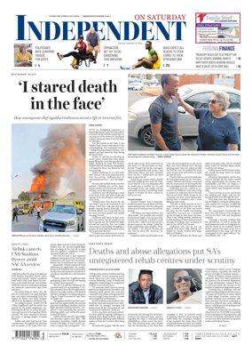 Cover of The Independent on Saturday