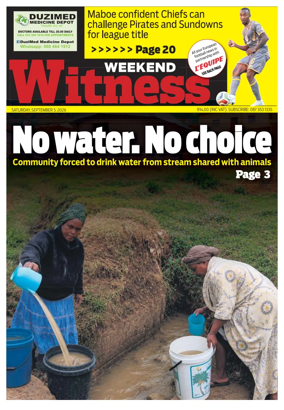 Cover of The Weekend Witness (South Africa)