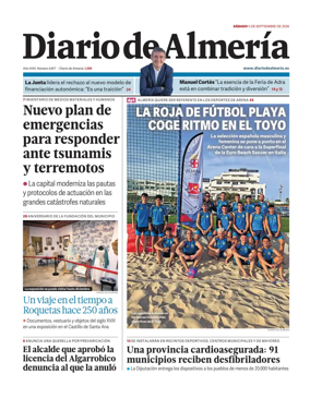 Cover of Diario de Almeria