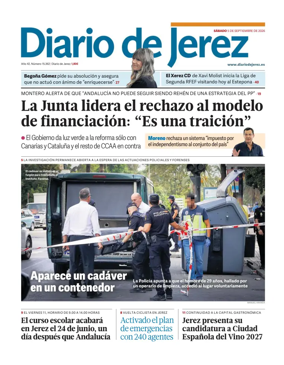 Cover of Diario de Jerez