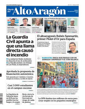 Cover of Diario del Alto Aragon