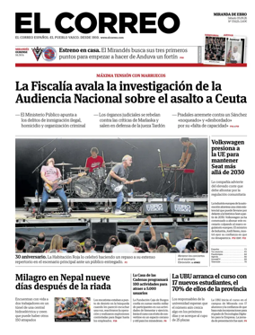 Cover of El Correo (Miranda de Ebro)