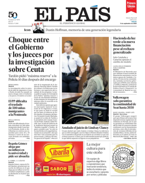 Cover of EL PAIS primera edicion