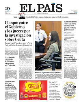Cover of EL PAIS Euskadi