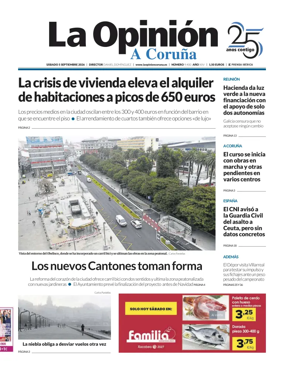 Cover of La Opinion de A Coruna