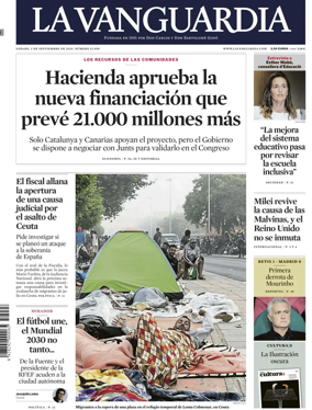 Cover of La Vanguardia (1st Edition)