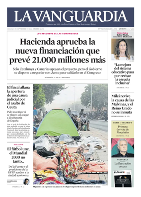 Cover of La Vanguardia
