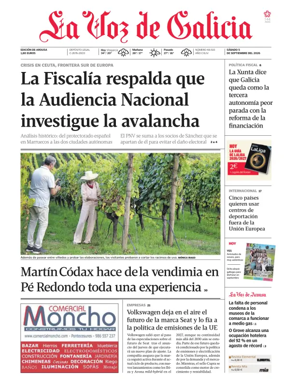 Cover of La Voz de Galicia (Arousa)