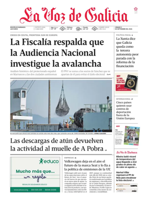 Cover of La Voz de Galicia (Barbanza)