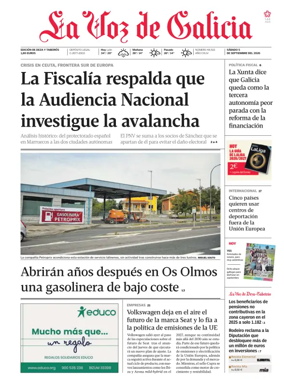 Cover of La Voz de Galicia (Deza)
