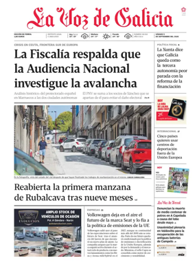 Cover of La Voz de Galicia (Ferrol)