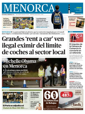 Cover of Menorca Diario Insular