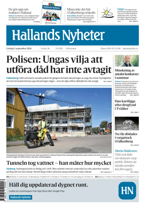 Cover of Hallands Nyheter