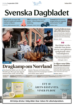 Cover of Svenska Dagbladet