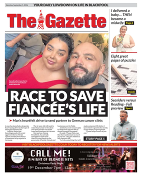 Cover of Blackpool Gazette
