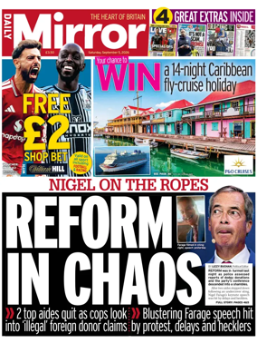 Cover of Daily Mirror