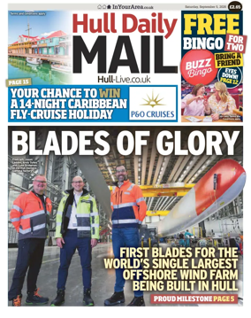 Cover of Hull Daily Mail