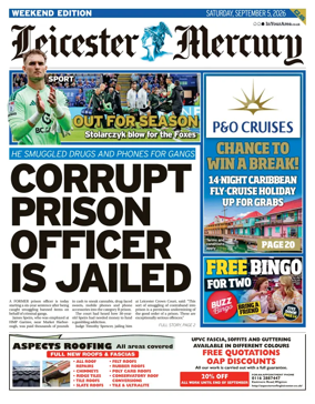 Cover of Leicester Mercury