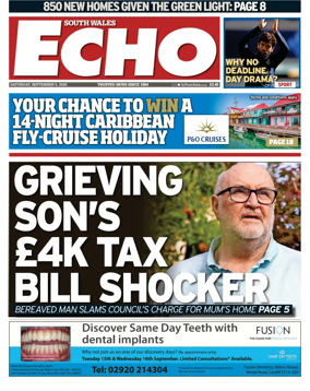 Cover of South Wales Echo