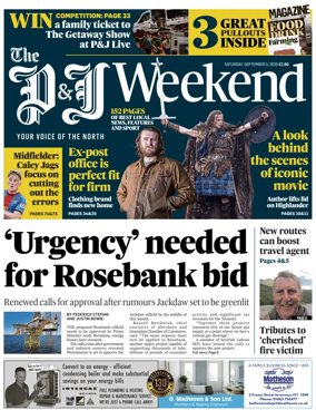 Cover of The Press and Journal (Inverness Highlands and Islands)