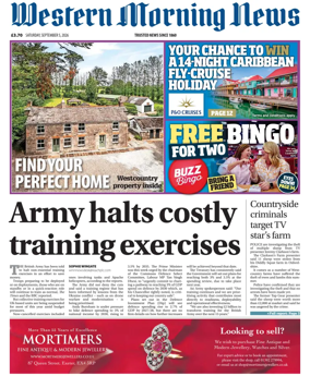 Cover of Western Morning News (Saturday)