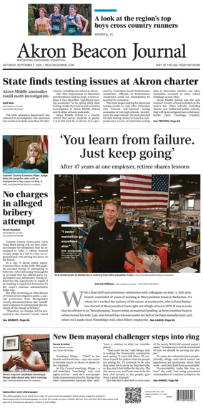 Cover of Akron Beacon Journal
