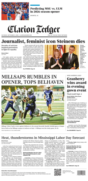 Cover of Clarion Ledger