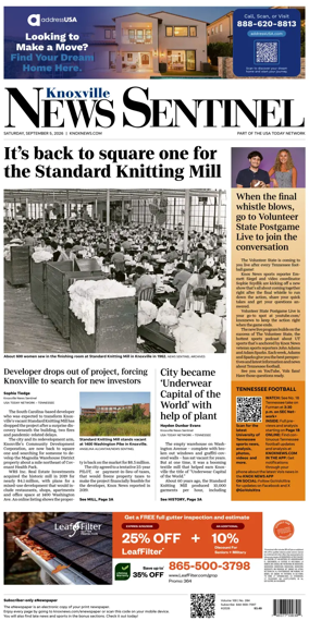 Cover of Knoxville News Sentinel