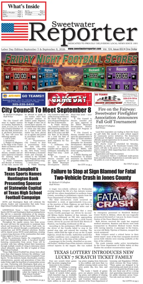Cover of Sweetwater Reporter