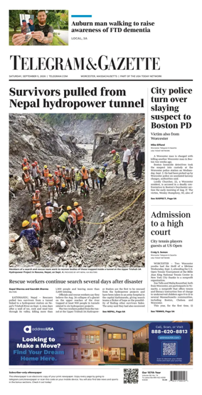 Cover of Telegram & Gazette